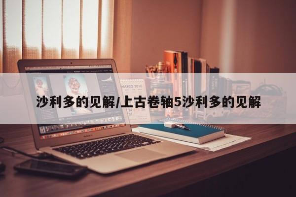 沙利多的见解/上古卷轴5沙利多的见解